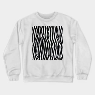 Realistic Zebra Skin Crewneck Sweatshirt